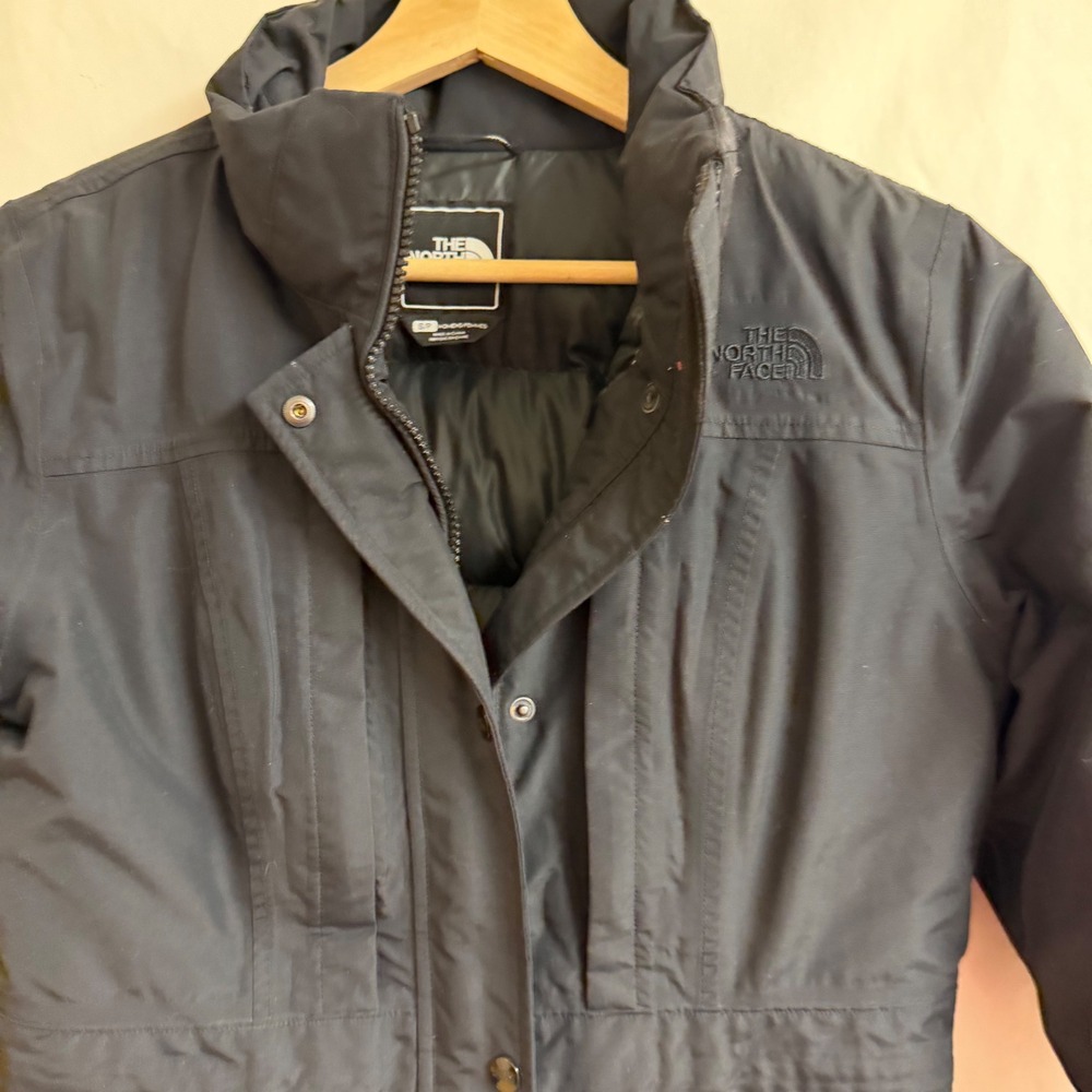 North Face Arctic Goose Down Parka Hyvent Jacket Black Womens S Gorpcore Outdoor - Picture 2 of 13
